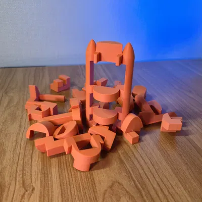 Rocket Puzzle – Mô hình 21 mảnh ghép lồng vào nhau