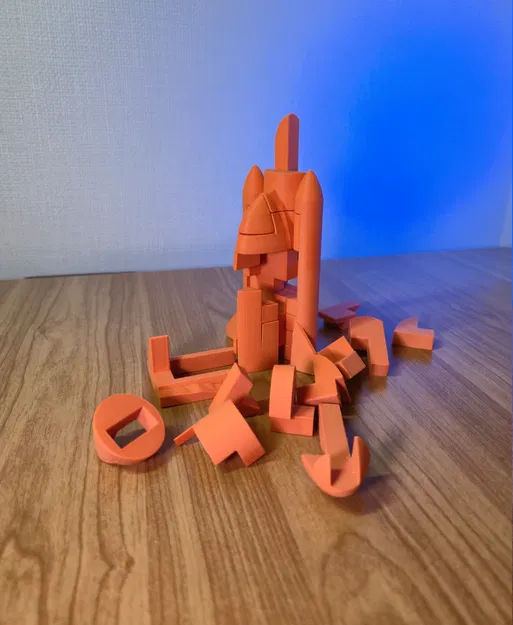 Rocket Puzzle – Mô hình 21 mảnh ghép lồng vào nhau - Image 5