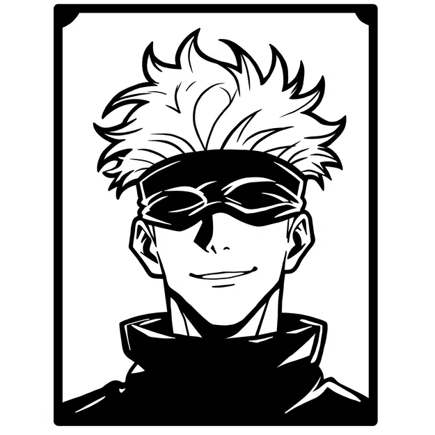 Tranh Treo Tường Satoru Gojo - Fan Art Jujutsu Kaisen | In 3D - Image 2