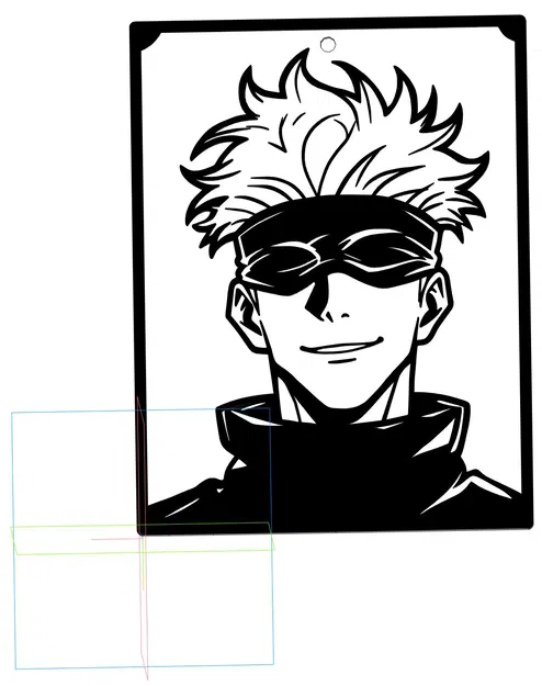 Tranh Treo Tường Satoru Gojo - Fan Art Jujutsu Kaisen | In 3D - Image 3