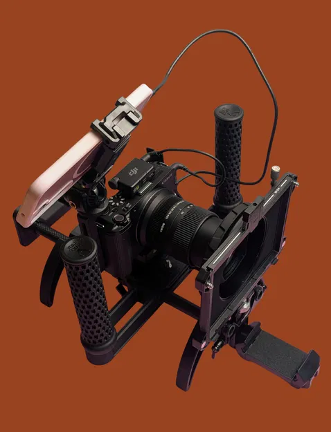 Ngàm góc vuông cho máy quay Canon R50V (3D Print) - Image 1