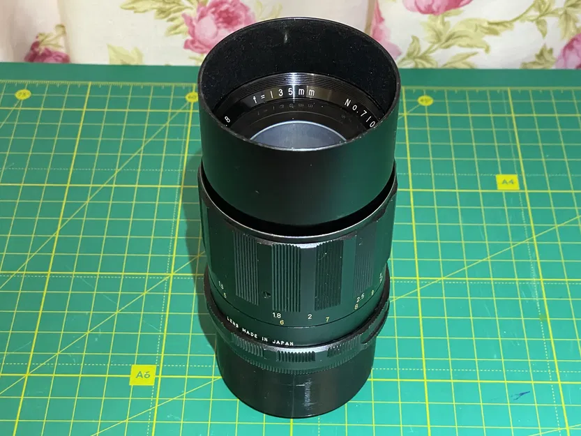 Nắp đậy ống kính 3D cho Tokina 135mm f/2.8 (M42 Lens Cap) - Image 2