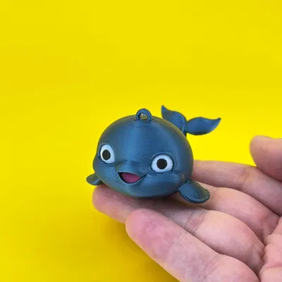 Móc khóa hình cá voi con trang trí