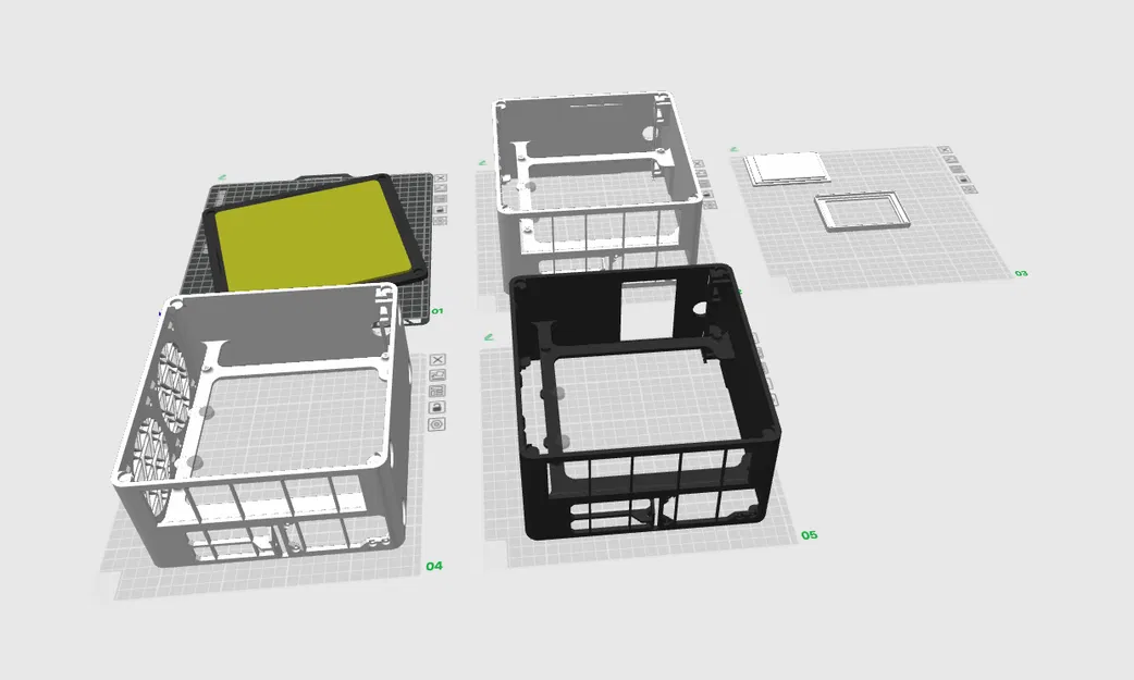 Bộ khung máy tính ITX SFF tùy chỉnh màn hình LCD 3.5 inch - Image 1