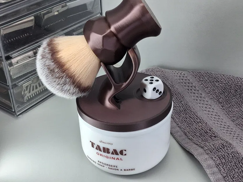 Nắp đậy hũ xà phòng TABAC kèm giá đỡ cọ cạo râu và khay để xúc xắc - Image 1