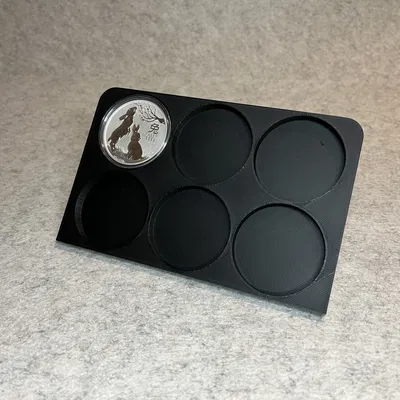 Kệ trưng bày giá đỡ cho 6 đồng xu bạc 1oz