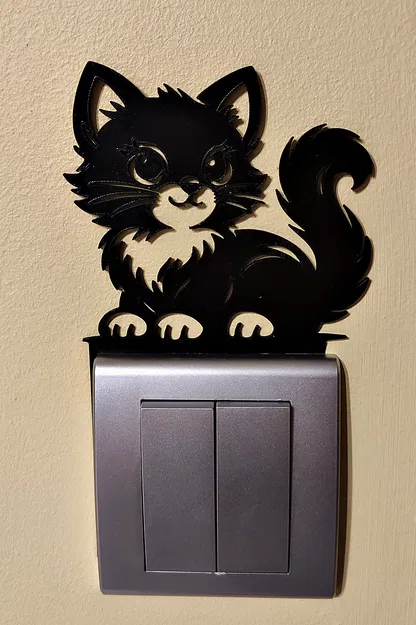 Trang trí công tắc đèn – Mèo 4 - Image 3
