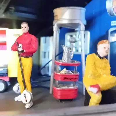 Mô hình xe đẩy dụng cụ sửa chữa cho sa bàn Carrera