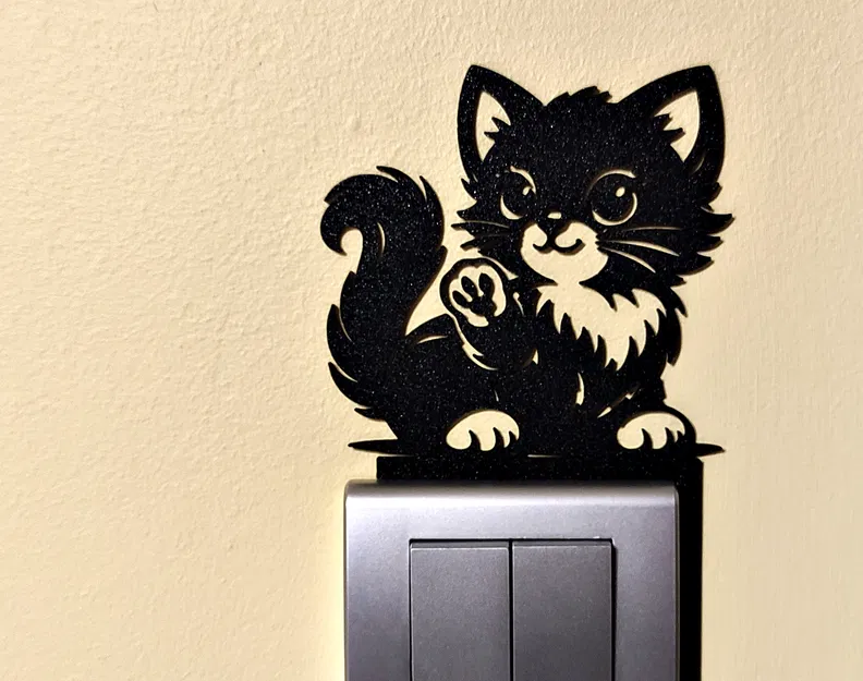 Phụ kiện trang trí công tắc đèn – Mèo (Mẫu 6) - Image 1