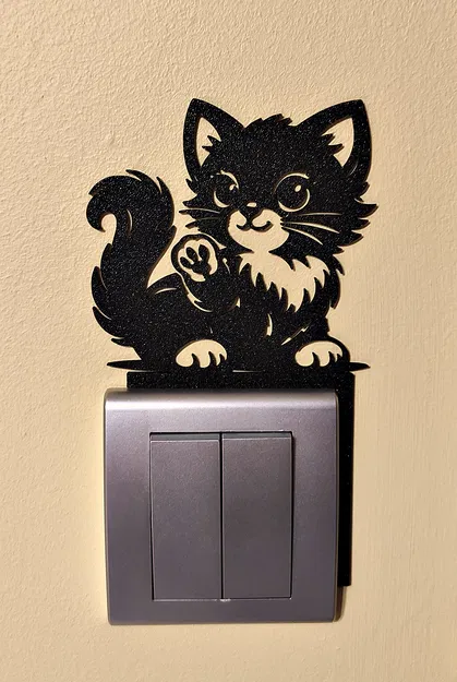 Phụ kiện trang trí công tắc đèn – Mèo (Mẫu 6) - Image 3
