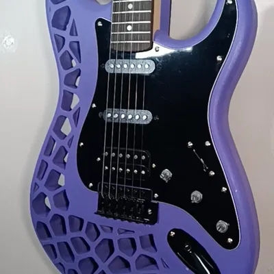 Thân Đàn Guitar Strat In 3D