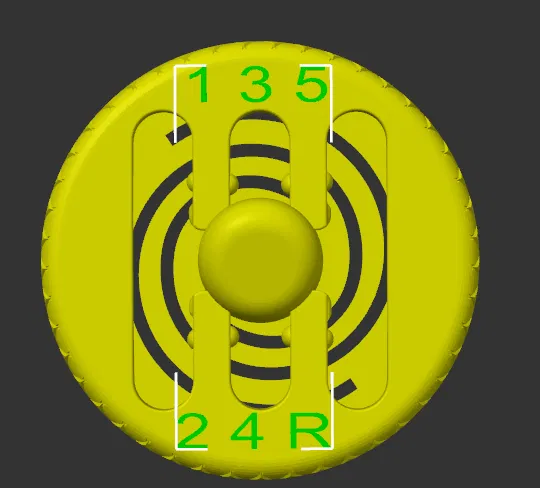 Đồ chơi xả stress cần số xe hơi 3D in - Gear Shift Fidget - Image 1