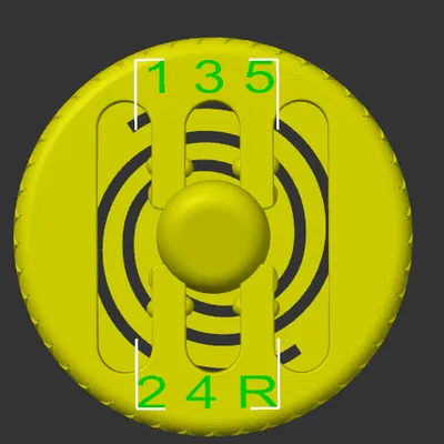 Đồ chơi xả stress cần số xe hơi 3D in - Gear Shift Fidget