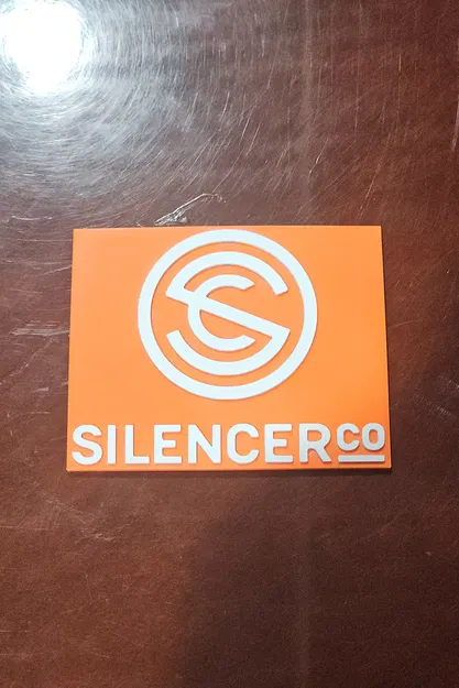 Mô hình trang trí tường logo Silencer Co 3D cực chất - Image 1