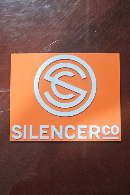 Mô hình trang trí tường logo Silencer Co 3D cực chất - Image 2