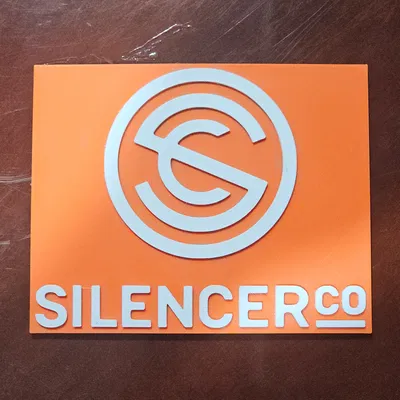 Mô hình trang trí tường logo Silencer Co 3D cực chất