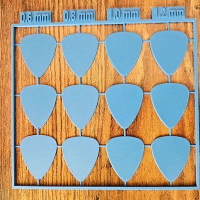 Bộ phím gảy đàn Guitar in 3D tiện lợi (Guitar Pick Kit Card)
