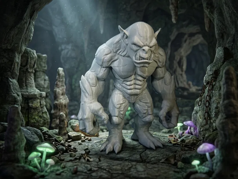 Savage Troll Dretch - Mô hình thu nhỏ cho game nhập vai Fantasy - Image 1