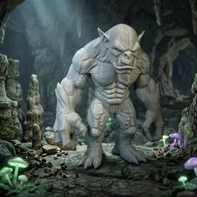 Savage Troll Dretch - Mô hình thu nhỏ cho game nhập vai Fantasy