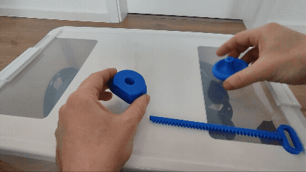 Bộ Phóng Con Quay Dây Kéo - Đồ Chơi Cơ Học Thú Vị