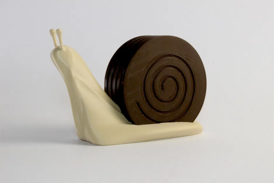 Bộ đế lót ly hình ốc sên Snail Coaster Holder độc đáo - Image 4