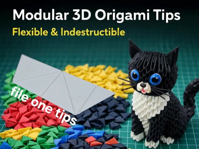 TIPS ORIGAMI 3D - Mảnh ghép Origami bền bỉ bằng in 3D - Image 1