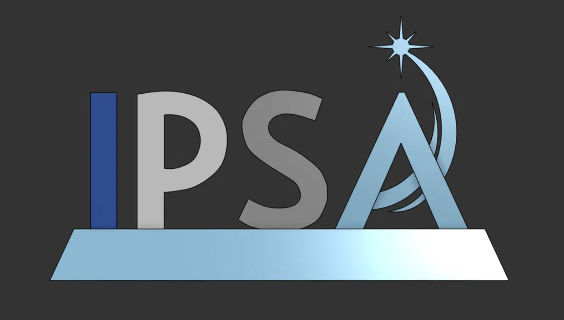 Mô hình logo IPSA in 3D trang trí đẳng cấp và sắc nét - Image 1