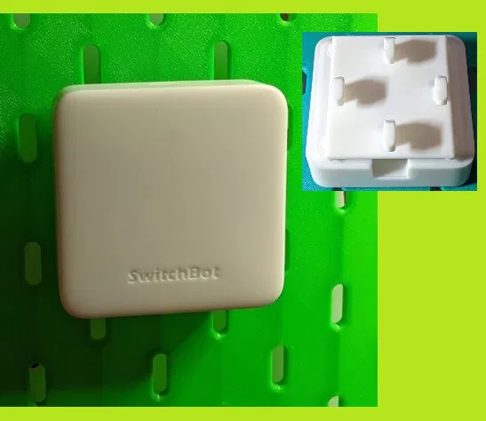 Ngàm gắn bảng Skadis cho SwitchBot Hub Mini / Matter - Image 1