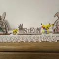 Mô hình 3D Pikachu Happy Easter trang trí và đựng kẹo cực xinh - Thumbnail 1