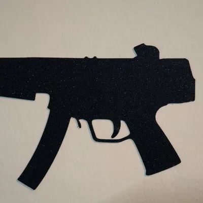 Mô hình MP5 9mm không báng súng (Dạng bóng 2D)