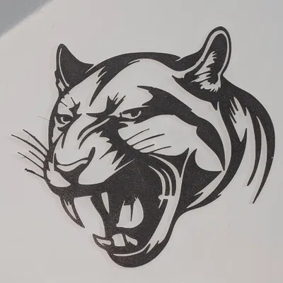 Mô hình đầu báo Puma trang trí tường độc đáo in 3D