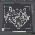 Mô hình đầu báo Puma trang trí tường độc đáo in 3D - Thumbnail 3