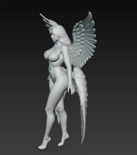 Mô hình nữ thiên thần quyến rũ 4 cánh in 3D cực sắc nét - Image 2