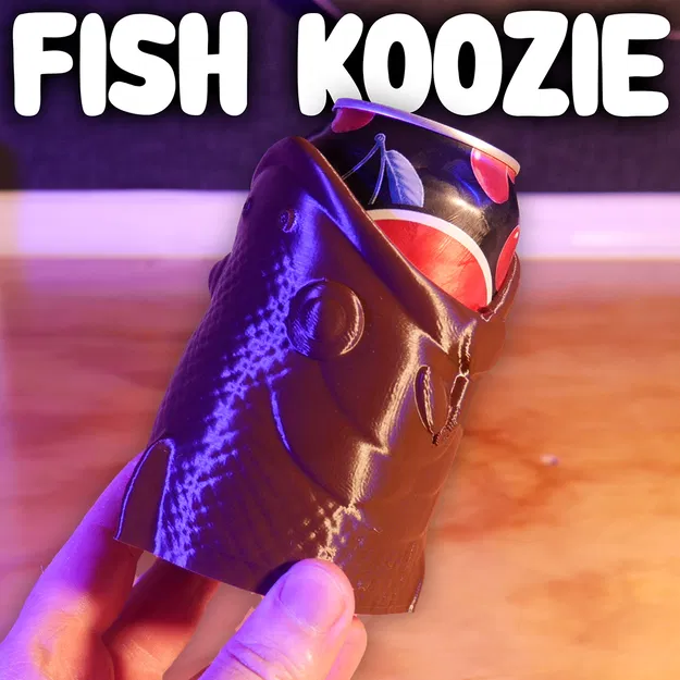 Bao giữ lạnh lon bia hình con cá (Fish Can Koozie) - Image 1