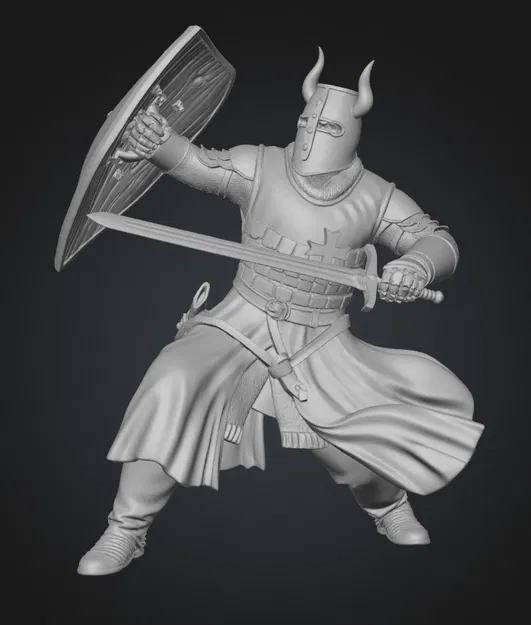 Mô hình hiệp sĩ Crusader's Last Stand cực chi tiết cho dân sưu tầm - Image 1