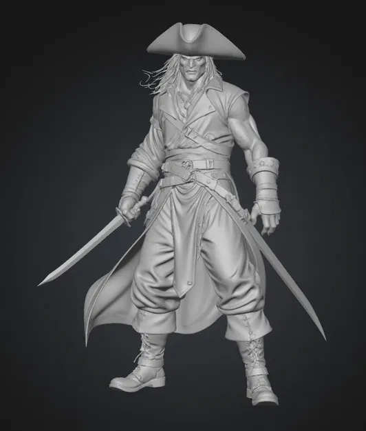 Mô hình 3D Captain of the Tempest: Thuyền trưởng cướp biển dũng mãnh - Image 1