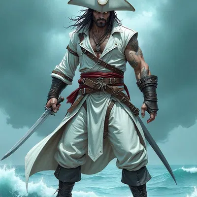Mô hình 3D Captain of the Tempest: Thuyền trưởng cướp biển dũng mãnh