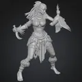 Mô hình 3D nữ chiến binh Bloodfeather Huntress cực chi tiết - Thumbnail 1