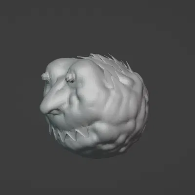 Mô hình Print in Place khuôn mặt đá xấu xí (Ugly Stoneface)