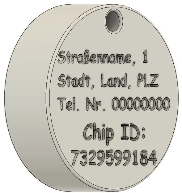 Thẻ tên định danh cho chó (Hunde Identifikation Marke) - Image 2