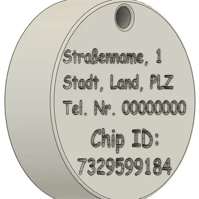 Thẻ tên định danh cho chó (Hunde Identifikation Marke)