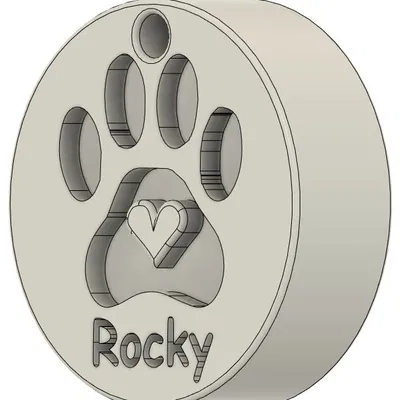 Thẻ tên định danh cho chó (Hunde Identifikation Marke)