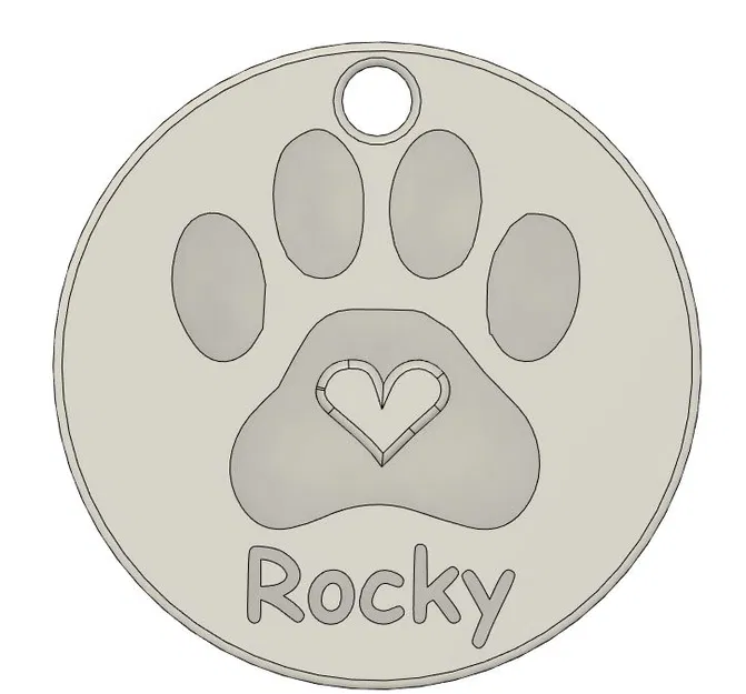 Thẻ tên định danh cho chó (Hunde Identifikation Marke) - Image 4