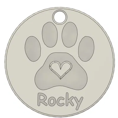 Thẻ tên định danh cho chó (Hunde Identifikation Marke)