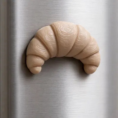 Nam châm tủ lạnh hình bánh sừng bò (Croissant)