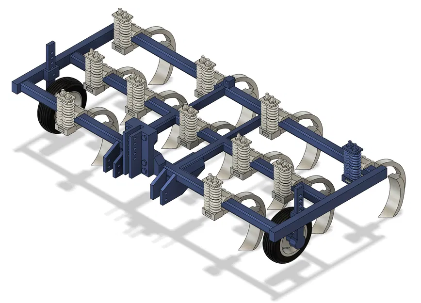 Máy cày xới đất (Chisel Plow) 11 lưỡi 12ft - Kiểu 1 - Tỷ lệ 1:16 - Image 1