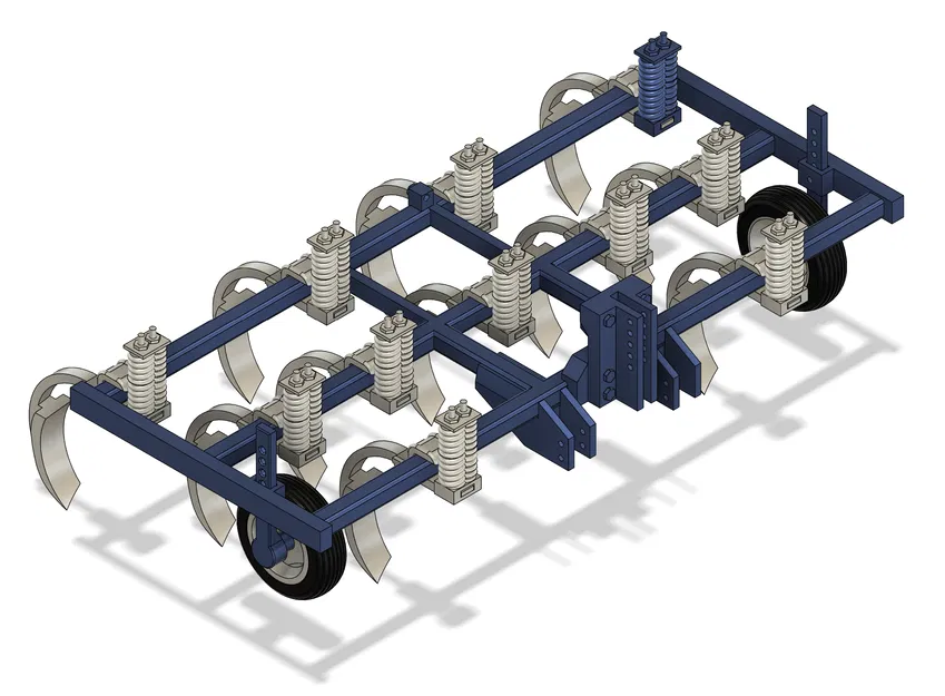 Máy cày xới đất (Chisel Plow) 11 lưỡi 12ft - Kiểu 1 - Tỷ lệ 1:16 - Image 2