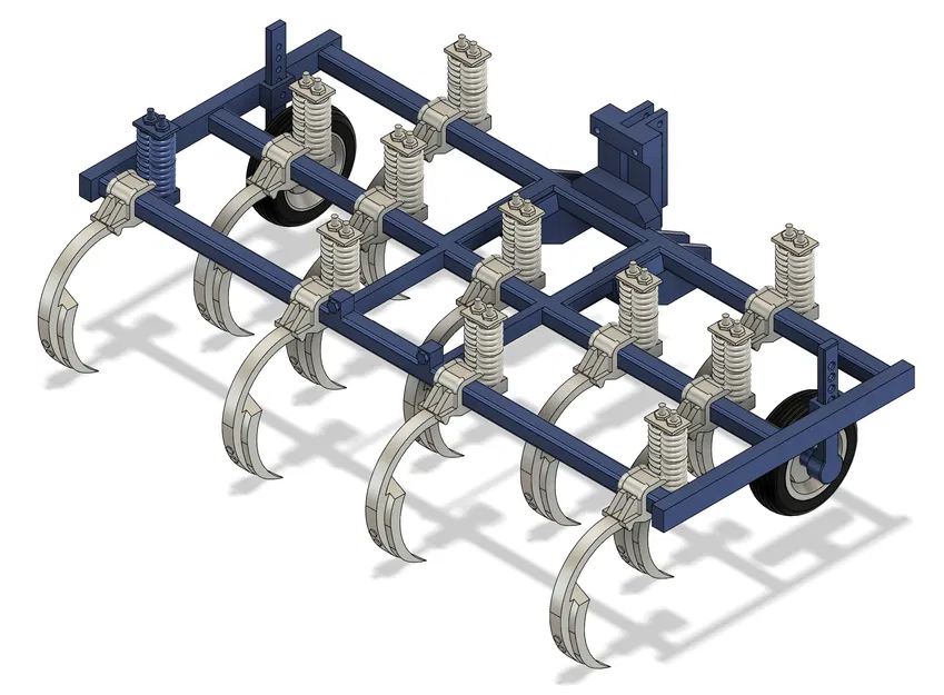 Máy cày xới đất (Chisel Plow) 11 lưỡi 12ft - Kiểu 1 - Tỷ lệ 1:16 - Image 3