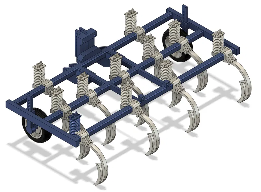 Máy cày xới đất (Chisel Plow) 11 lưỡi 12ft - Kiểu 1 - Tỷ lệ 1:16 - Image 4