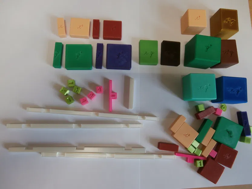 Algebraic Tiles - Các khối đại số hỗ trợ học tập - Image 1